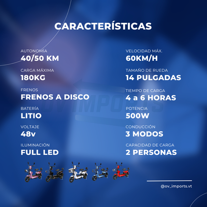 Bicicleta Elétrica GINCIN SK Speed Pro 500w